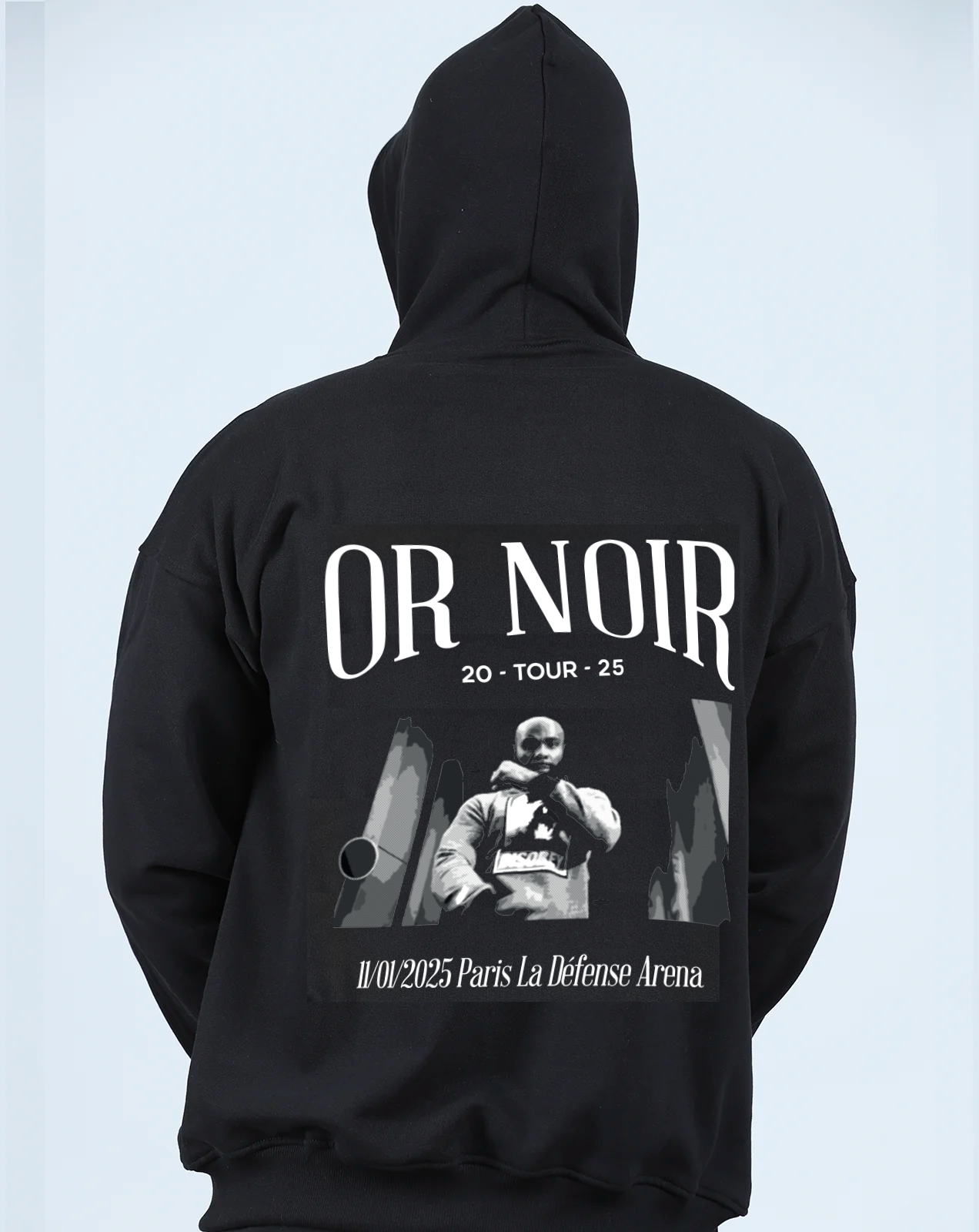 Sweat Capuche Or Noir Tour