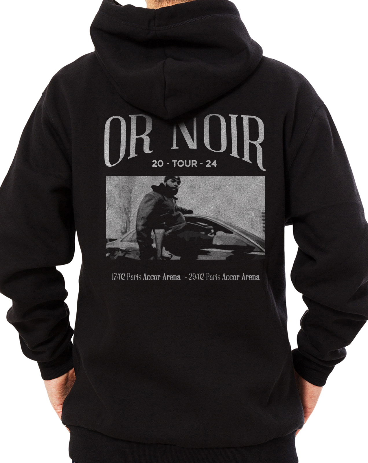 Sweat Capuche Or Noir Tour